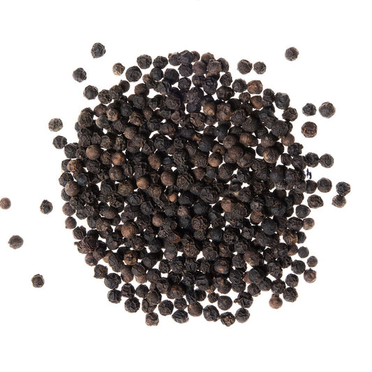 Grains de poivre noir entiers biologiques